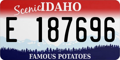 ID license plate E187696