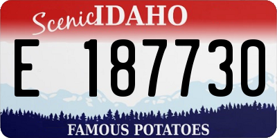 ID license plate E187730
