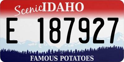 ID license plate E187927