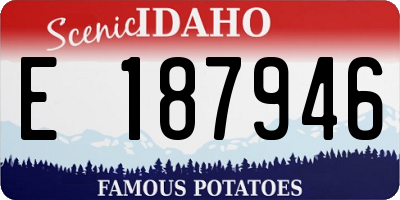 ID license plate E187946