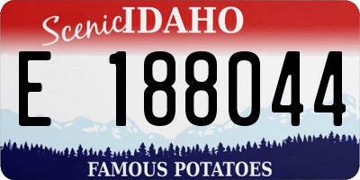 ID license plate E188044