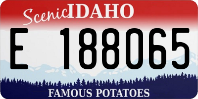 ID license plate E188065