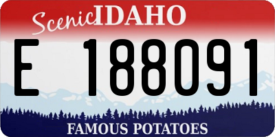 ID license plate E188091
