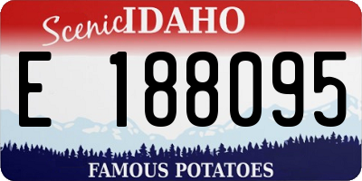 ID license plate E188095