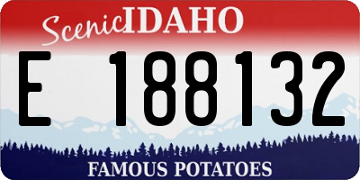 ID license plate E188132