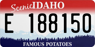 ID license plate E188150