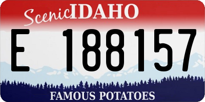 ID license plate E188157