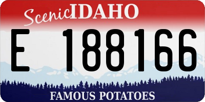 ID license plate E188166