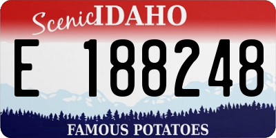 ID license plate E188248