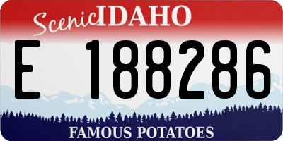 ID license plate E188286