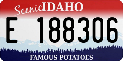ID license plate E188306