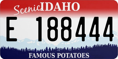 ID license plate E188444