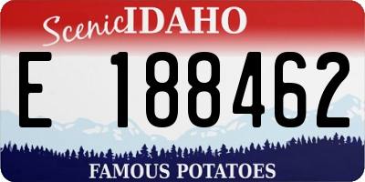 ID license plate E188462