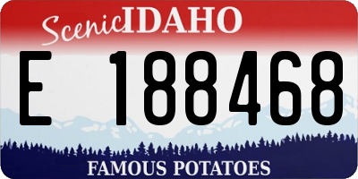 ID license plate E188468