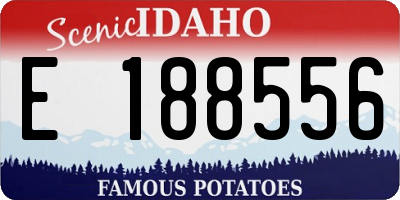 ID license plate E188556
