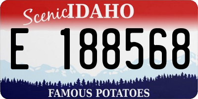 ID license plate E188568