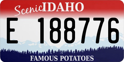 ID license plate E188776
