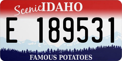 ID license plate E189531