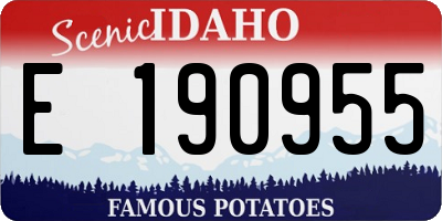 ID license plate E190955