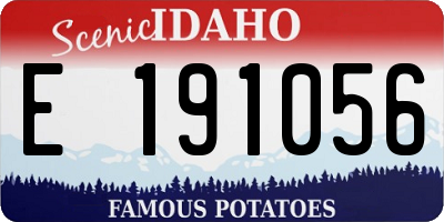 ID license plate E191056