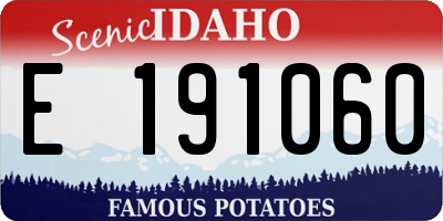 ID license plate E191060
