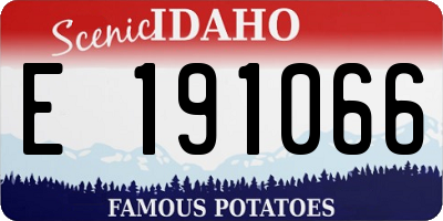 ID license plate E191066