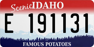ID license plate E191131