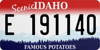 ID license plate E191140