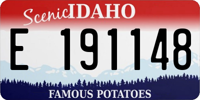 ID license plate E191148