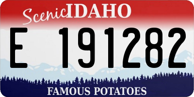 ID license plate E191282