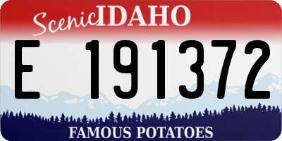 ID license plate E191372