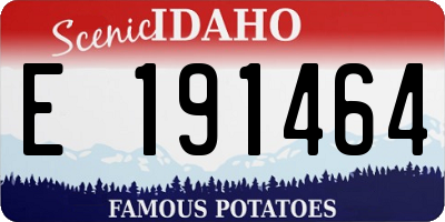 ID license plate E191464
