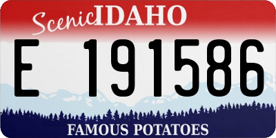 ID license plate E191586
