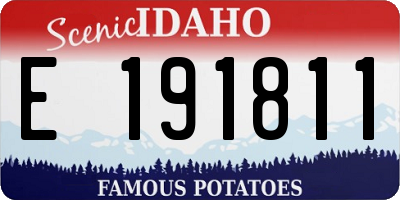 ID license plate E191811