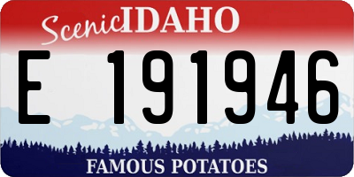 ID license plate E191946