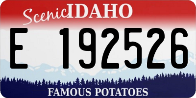 ID license plate E192526