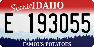ID license plate E193055
