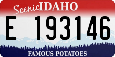 ID license plate E193146