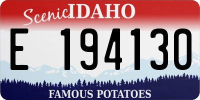 ID license plate E194130