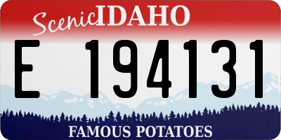 ID license plate E194131