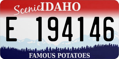 ID license plate E194146