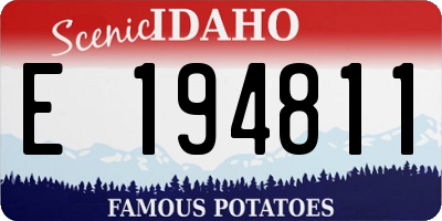 ID license plate E194811