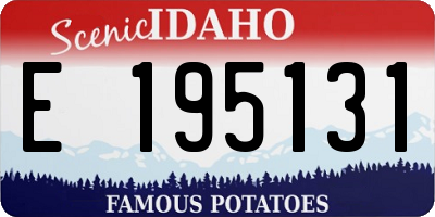 ID license plate E195131