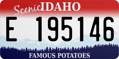 ID license plate E195146