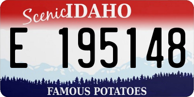 ID license plate E195148