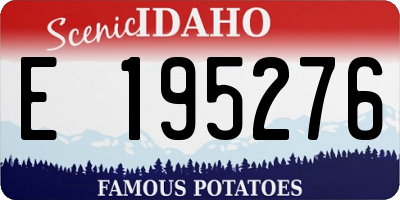 ID license plate E195276
