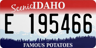 ID license plate E195466