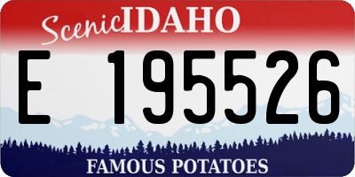 ID license plate E195526