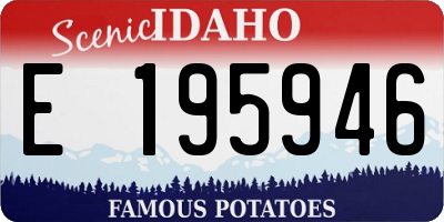 ID license plate E195946