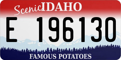 ID license plate E196130
